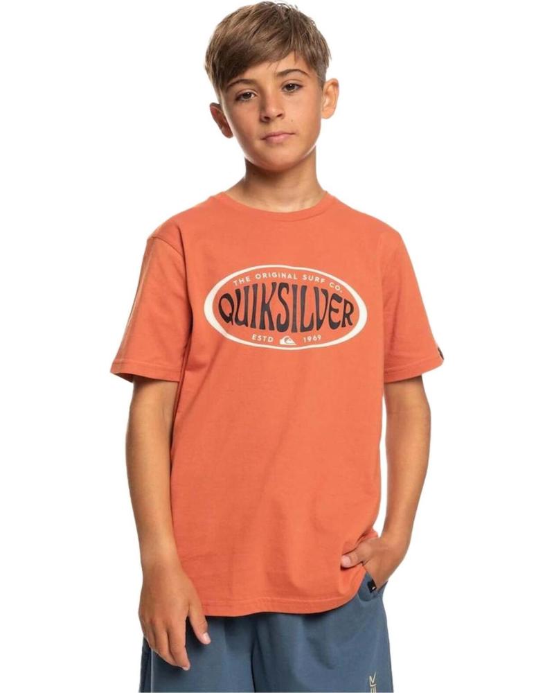 QUIKSILVER CAMISETA DE MANGA CORTA CON ESTAMPADO GRÁFICO QUIKSILVER NARANJA