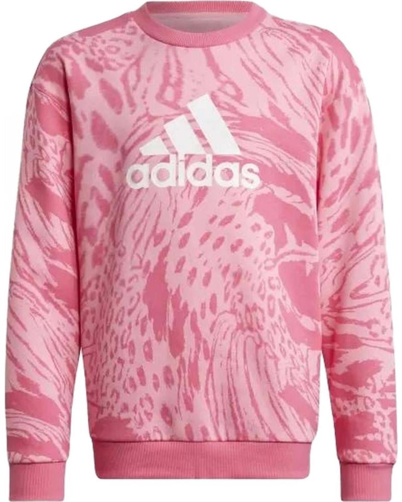 ADIDAS SUDADERA ADIDAS G FI AOP CREW ROSA ESTAMPADA ROSA