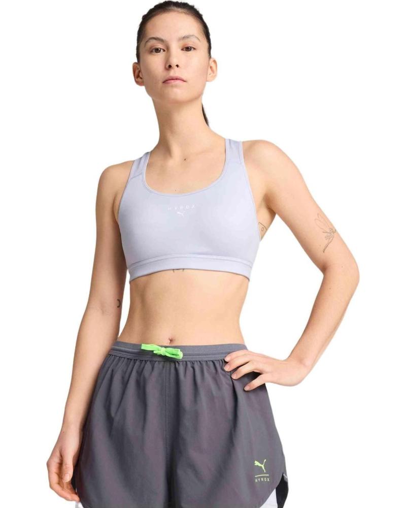 PUMA SUJETADOR DEPORTIVO PUMA POWER MID PARA MUJER MORADO