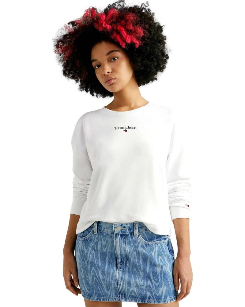 TOMMY JEANS SUDADERA TOMMY JEANS BLANCA MUJER BLANCO