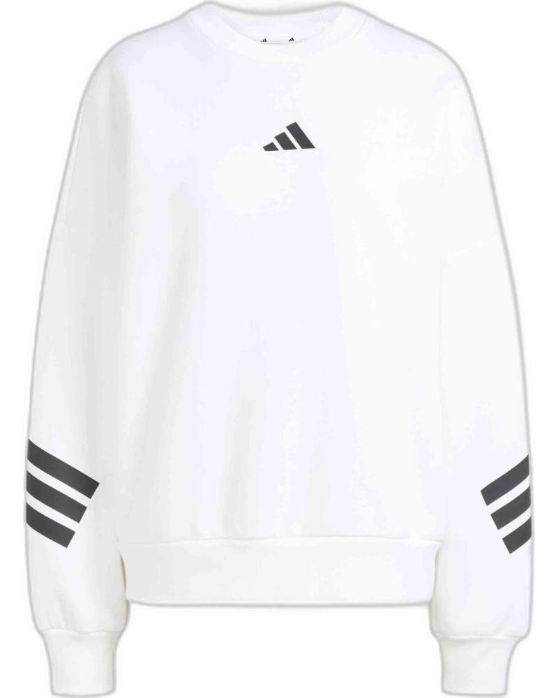 ADIDAS SUDADERA ADIDAS ESSENTIALS 3 FRANJAS MUJER BLANCO
