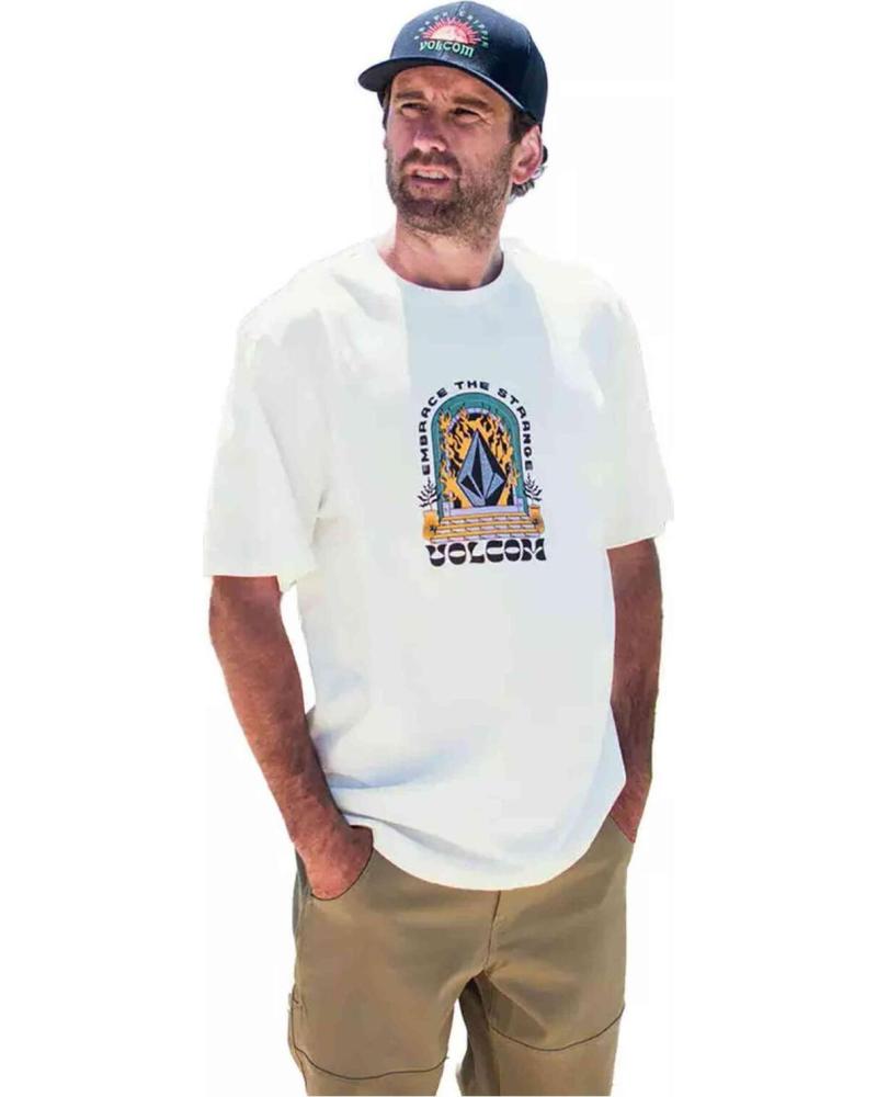 VOLCOM CAMISETA DE MANGA CORTA VOLCOM PARA HOMBRE CON ESTAMPADO GRÁFICO BLANCO