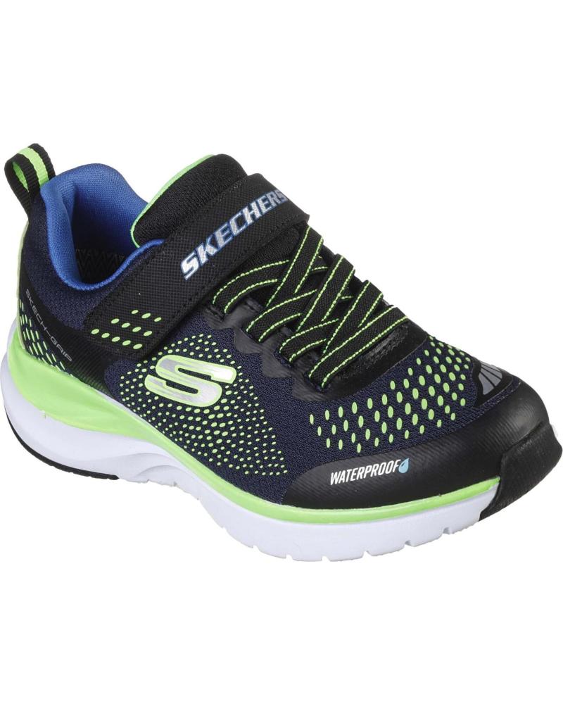 SKECHERS ZAPATILLAS DEPORTIVAS SKECHERS PARA NIÑO NEGRAS CON DETALLES EN LIMA NEGRO
