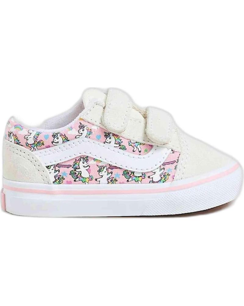VANS OFF THE WALL ZAPATILLAS VANS OLD SKOOL V PARA BEBÉ CON ESTAMPADO FLORAL BEIGE