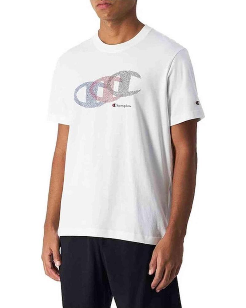 CHAMPION CAMISETA CHAMPION DE MANGA CORTA CON LOGO SUPERPUESTO BLANCO