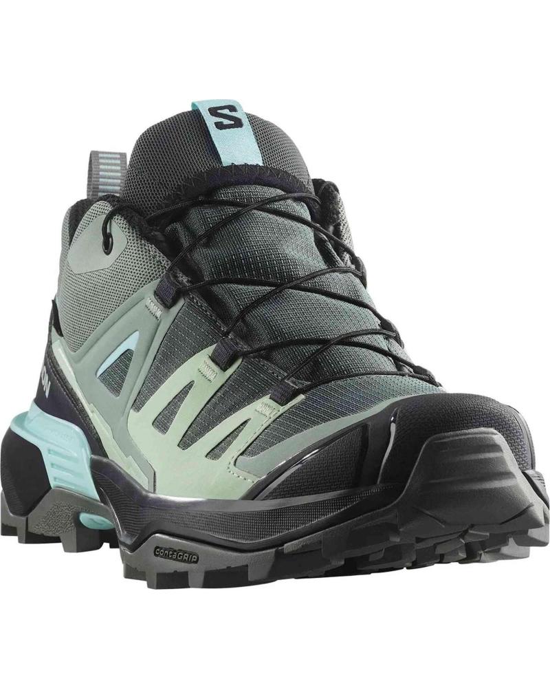 SALOMON ZAPATILLAS DE TREKKING SALOMON XA PRO 3D V8 MUJER VERDE AGUA VERDE