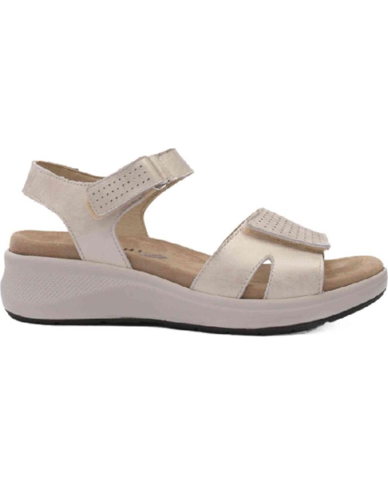 BAERCHI SANDALIAS BAËRCHI DE MUJER BEIGE CON CIERRE DE VELCRO BEIGE
