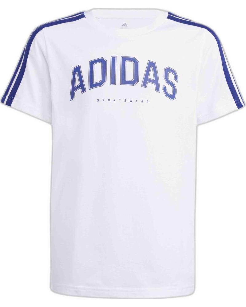 ADIDAS CAMISETA ADIDAS COLLEGIATE GRAPHIC DE MANGA CORTA PARA JÓVENES BLANCO