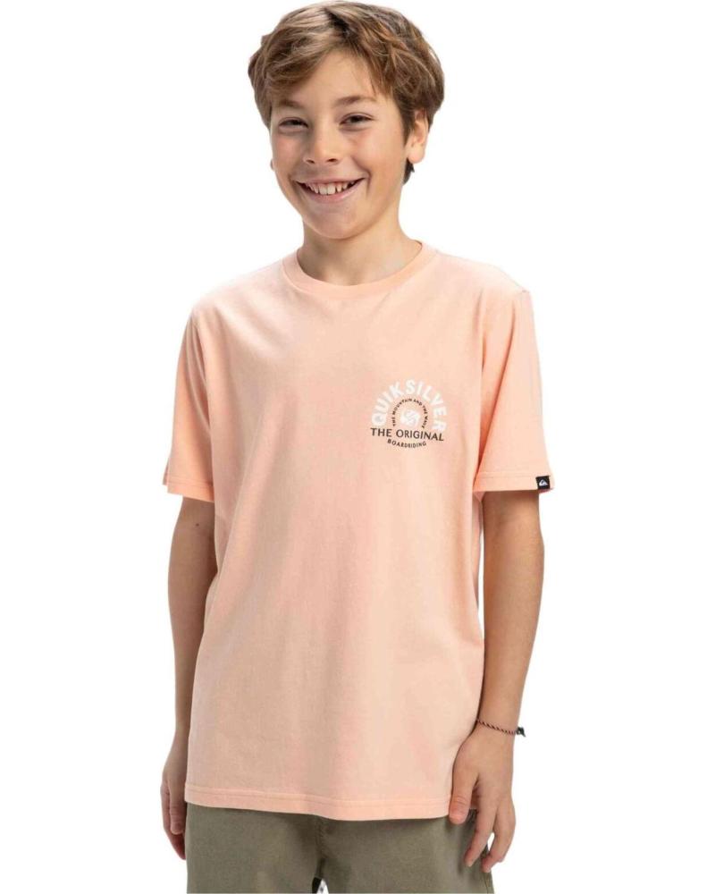 QUIKSILVER CAMISETA MANGA CORTA GRÁFICO CIRCULAR NARANJA