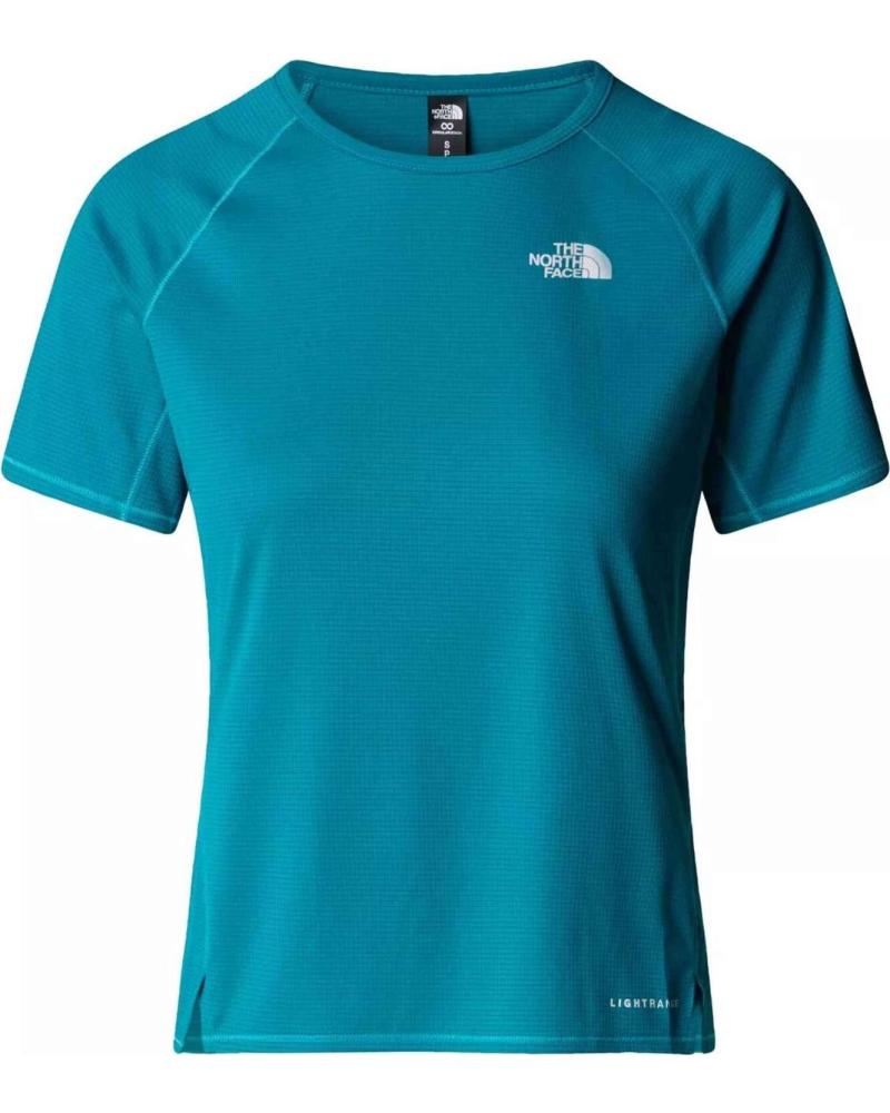 THE NORTH FACE CAMISETA TÉCNICA MANGA CORTA LOGO AZUL