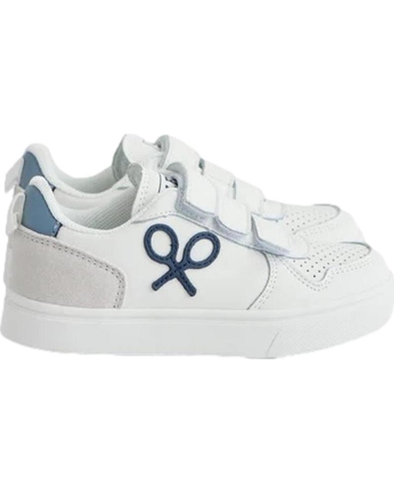 SILBON ZAPATILLAS CON CIERRE DE VELCRO Y LOGO BORDADO BLANCO