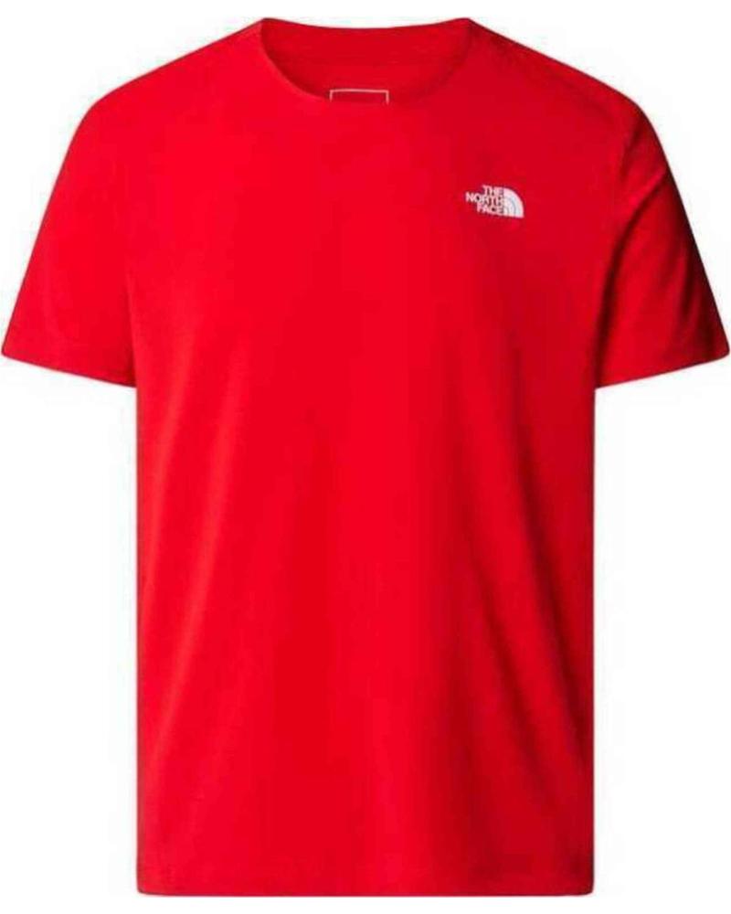 THE NORTH FACE THE NORTH FACE CAMISETA TÉCNICA DE MANGA CORTA ROJO