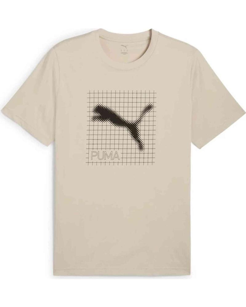 PUMA CAMISETA PUMA ESSENTIALS HOMBRE BEIGE BEIGE