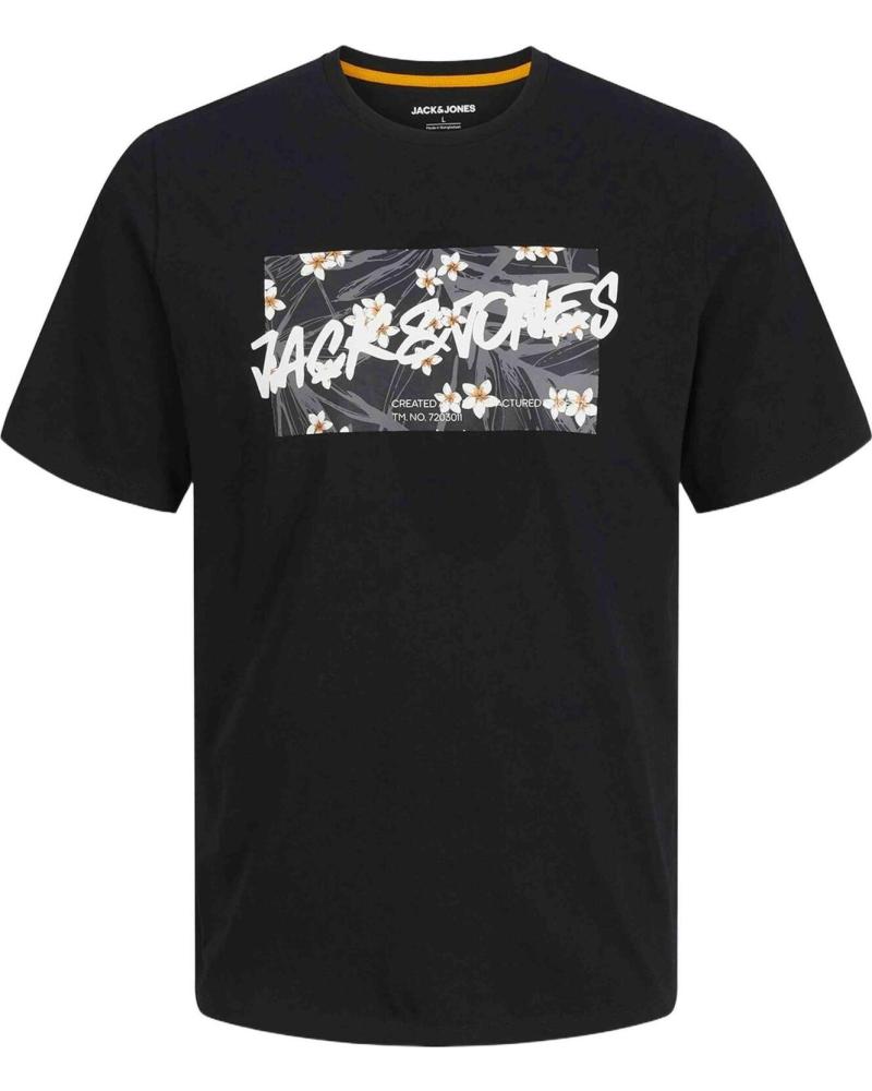 JACK AND JONES CAMISETA DE MANGA CORTA JACK & JONES PARA HOMBRE NEGRO