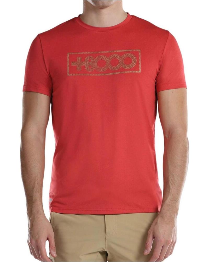 8000 CAMISETA DE MANGA CORTA 8000 PARA HOMBRE ROJO