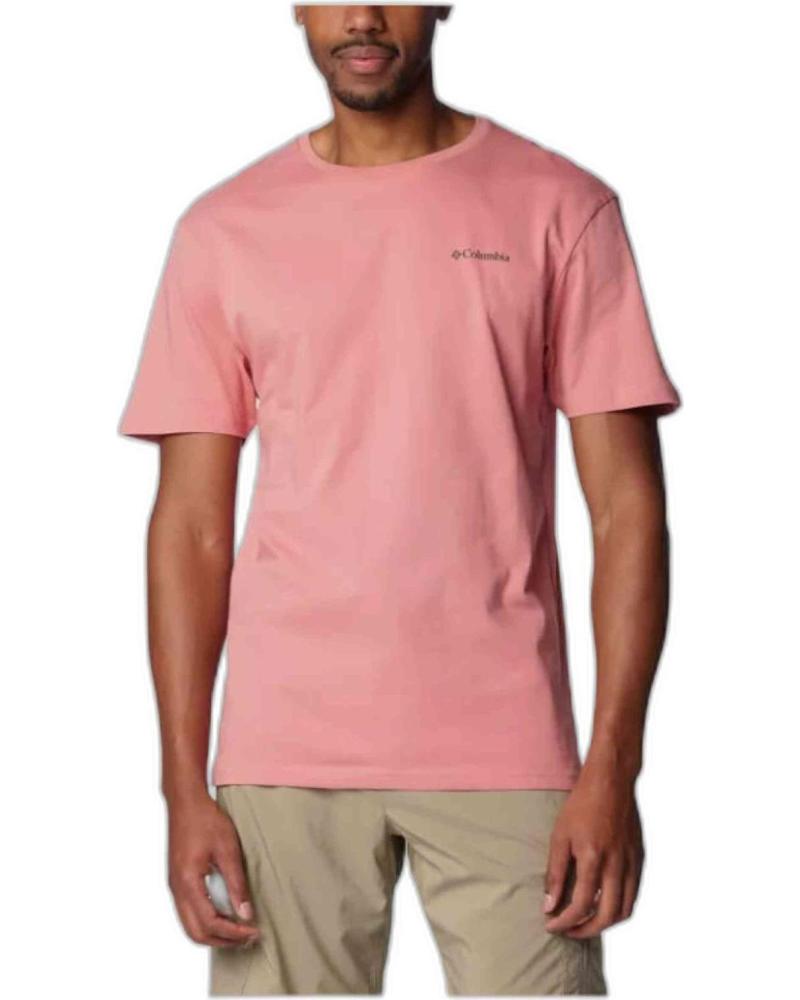 COLUMBIA CAMISETA COLUMBIA DE MANGA CORTA PARA HOMBRE ROSA