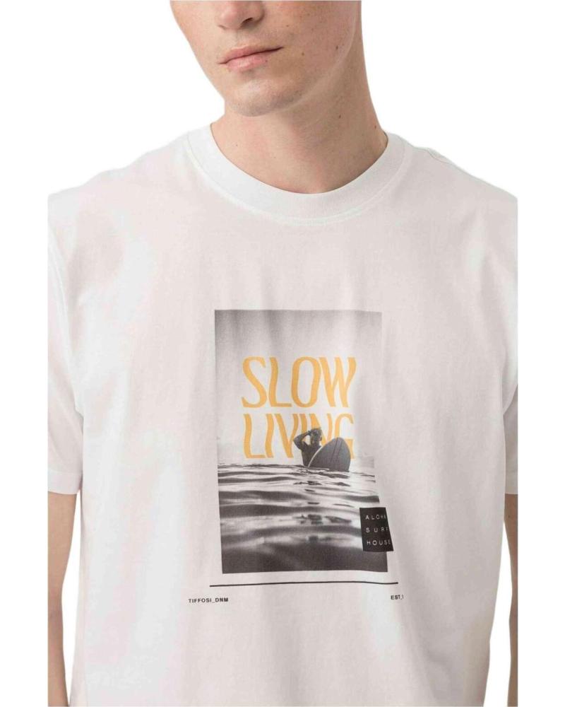 TIFFOSI CAMISETA TIFFOSI DE MANGA CORTA CON ESTAMPADO GRÁFICO PARA HOMBRE BLANCO