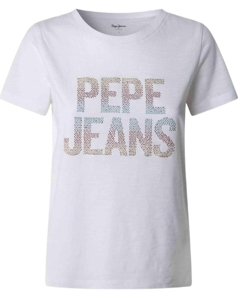 PEPE JEANS CAMISETA PEPE JEANS DE MANGA CORTA PARA MUJER BLANCO