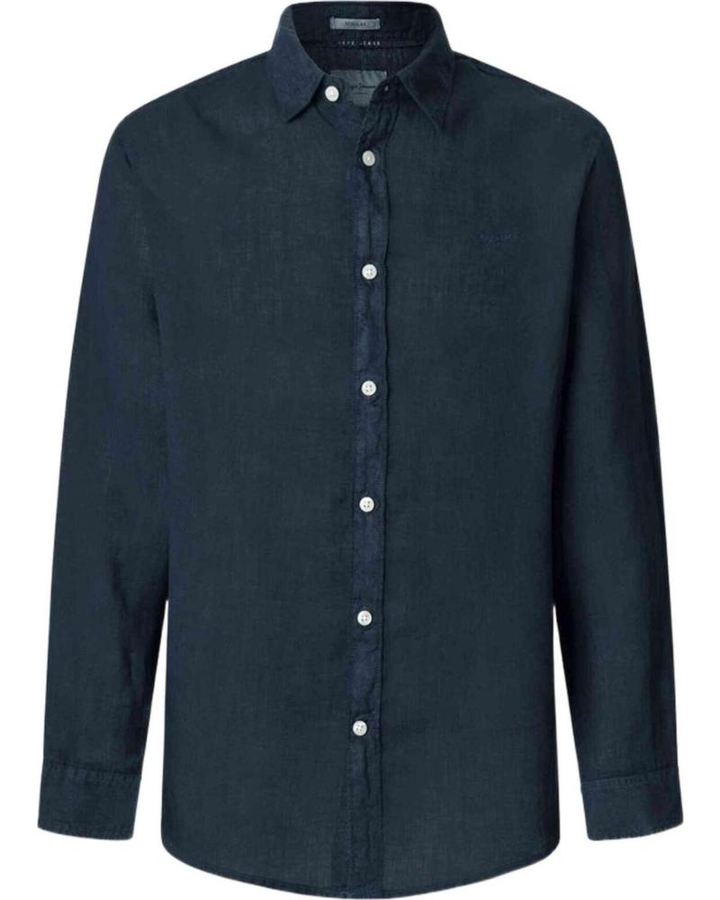 PEPE JEANS CAMISA DE MANGA LARGA PEPE JEANS PARA HOMBRE DE COLOR AZUL AZUL