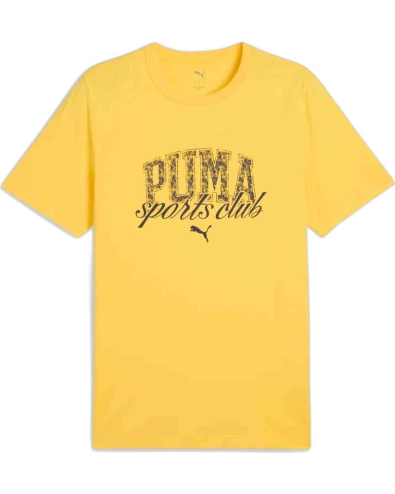 PUMA CAMISETA PUMA DE MANGA CORTA PARA HOMBRE AMARILLO