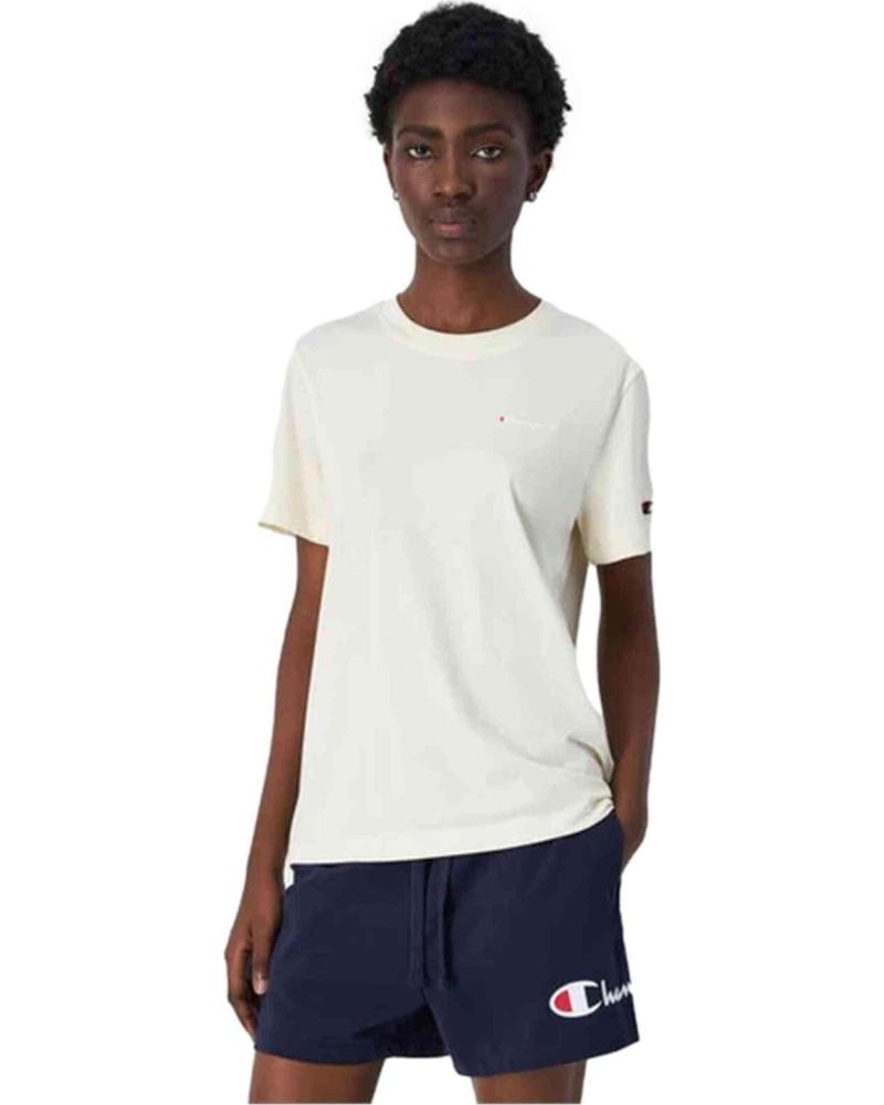 CHAMPION CAMISETA DE MANGA CORTA CHAMPION PARA MUJER BEIGE