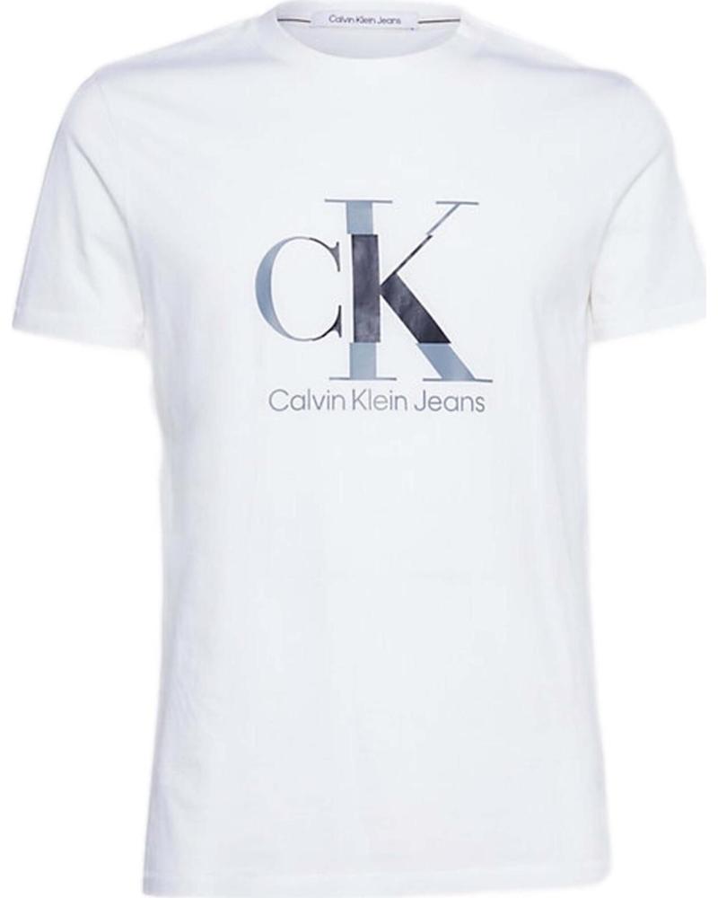 CALVIN KLEIN CAMISETA DE MANGA CORTA CALVIN KLEIN CON LOGO CK PARA HOMBRE BLANCO