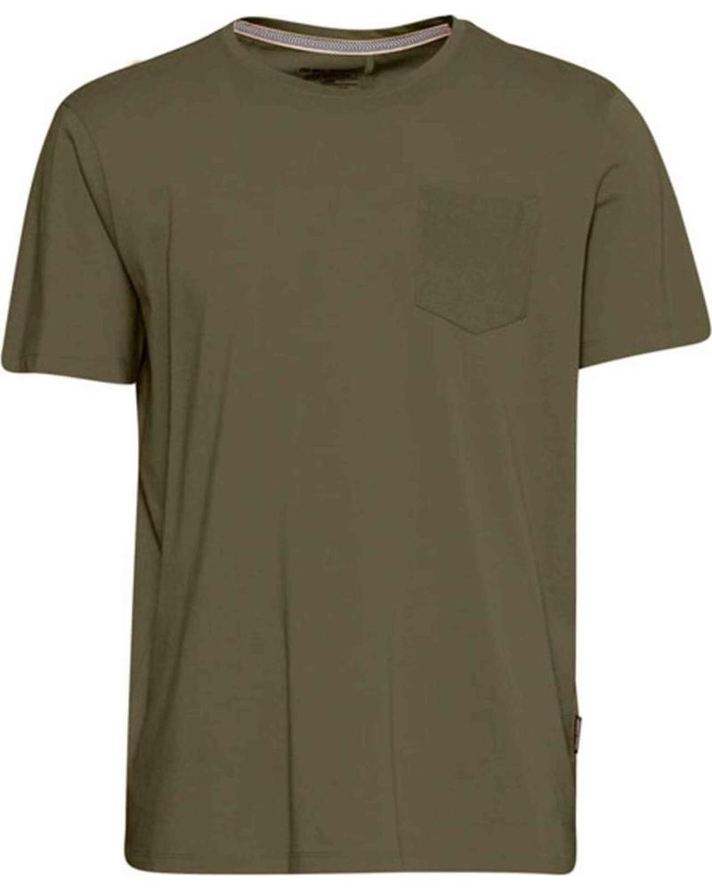 BLEND CAMISETA DE MANGA CORTA DE MEZCLA PARA HOMBRE VERDE