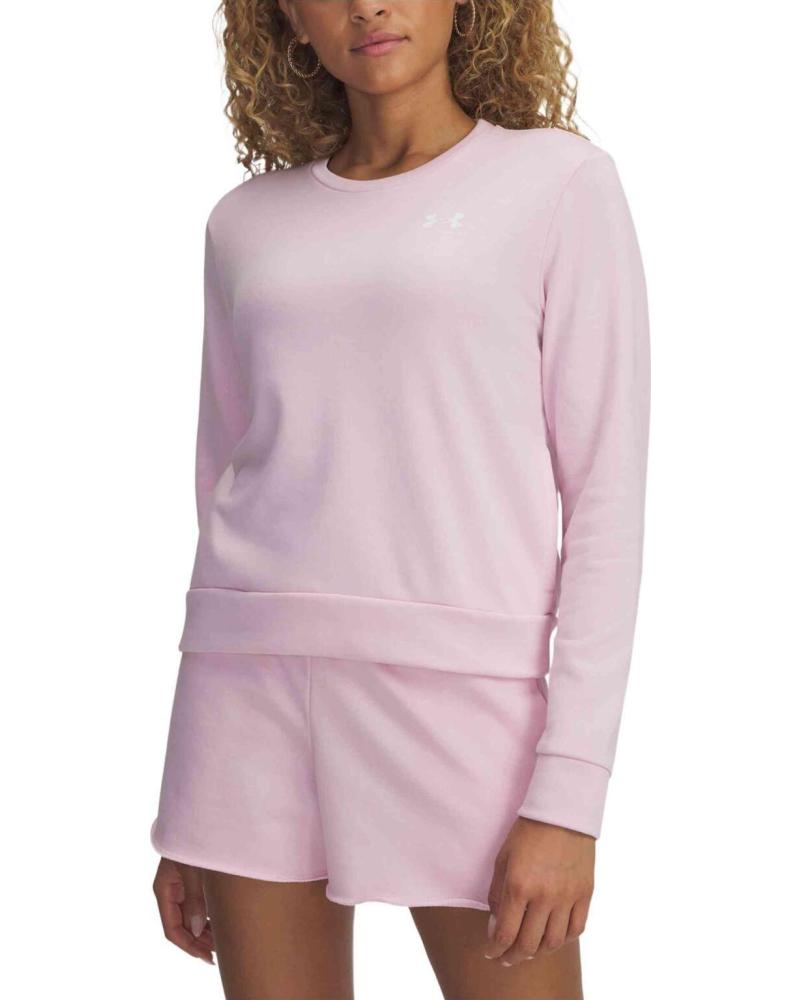 UNDER ARMOUR SUDADERA DE CUELLO REDONDO UNDER ARMOUR ROSA