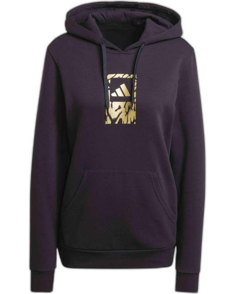 ADIDAS SUDADERA CON CAPUCHA ADIDAS PARA MUJER NEGRO