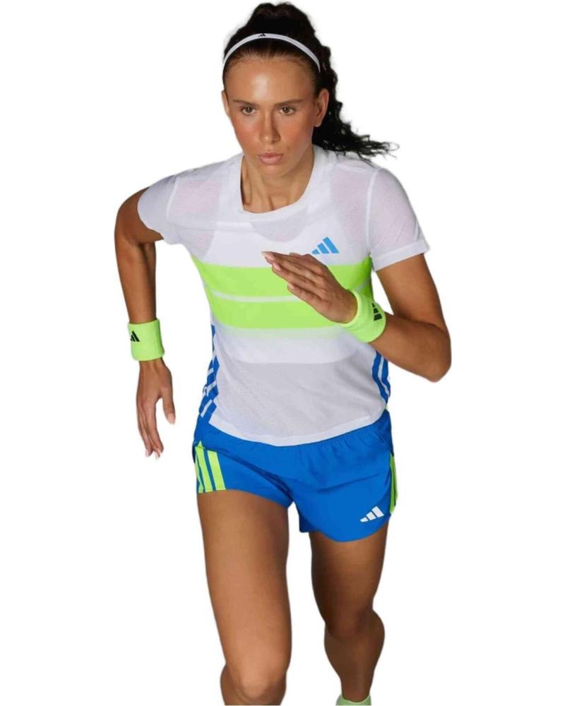 ADIDAS CAMISETA ADIDAS RUNNING MANGA CORTA PARA MUJER BLANCO