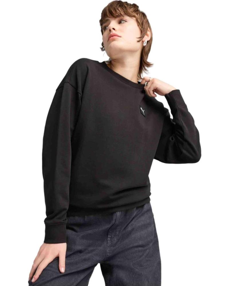 PUMA SUDADERA LIFESTYLE ALGODÓN NEGRO