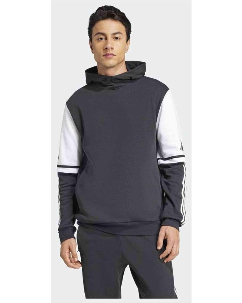 ADIDAS SUDADERA CON CAPUCHA ADIDAS ESSENTIALS COLORBLOCK PARA HOMBRE BLANCO