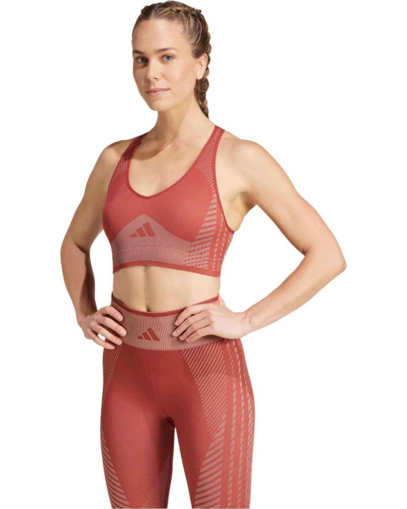 ADIDAS SUJETADOR DEPORTIVO ADIDAS SEAMLESS PARA MUJER ROSA