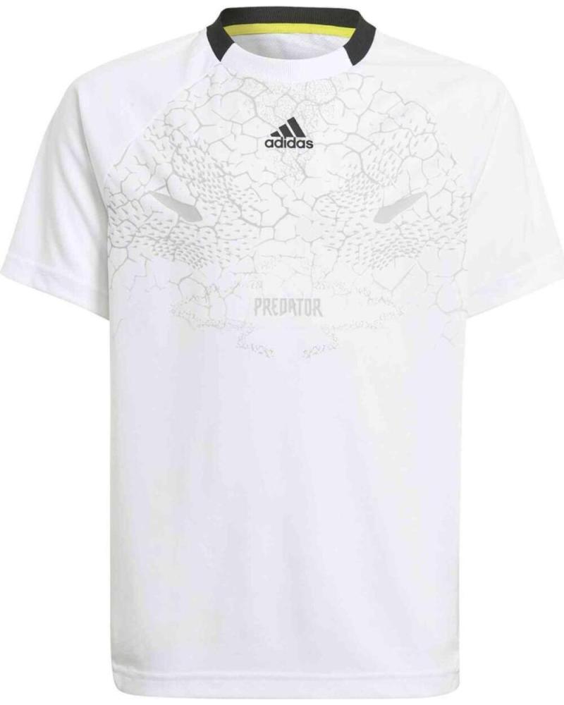 ADIDAS CAMISETA ADIDAS DE MANGA CORTA PARA NIÑOS BLANCO