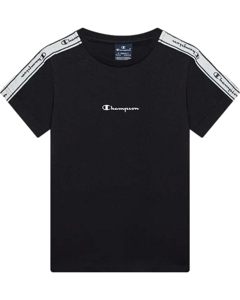 CHAMPION CAMISETA CHAMPION TAPE NEGRA PARA HOMBRE NEGRO
