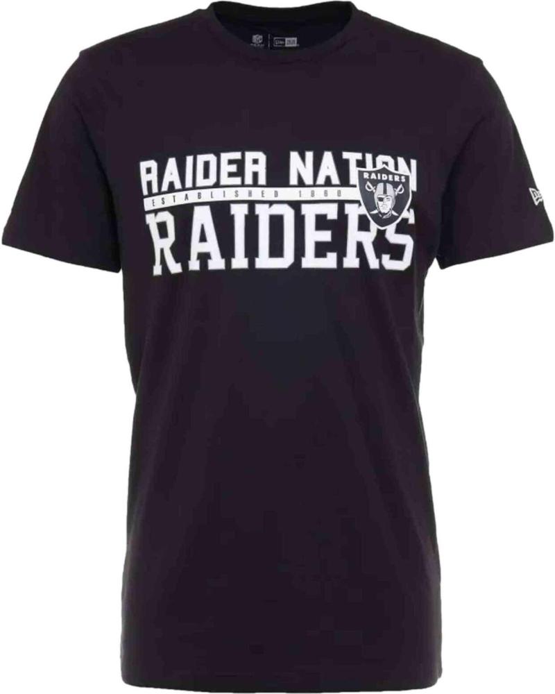 NEW ERA CAMISETA NEW ERA RAIDERS MANGA CORTA PARA HOMBRE NEGRO