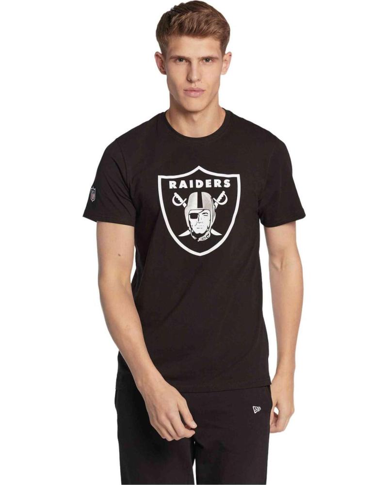 NEW ERA CAMISETA NEGRA DE MANGA CORTA NEW ERA PARA HOMBRE CON LOGO DE RAIDERS NEGRO