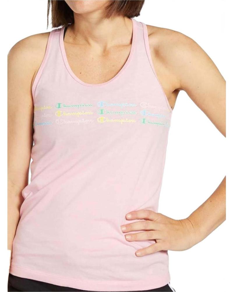 CHAMPION CAMISETA DEPORTIVA CHAMPION ROSA MUJER ROSA
