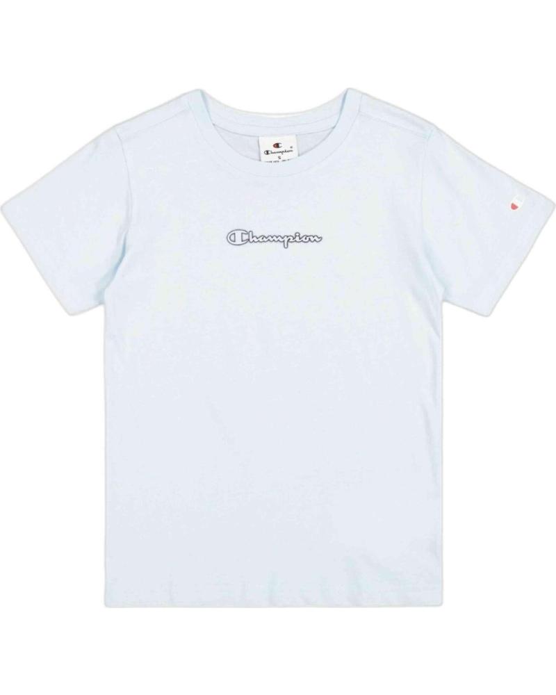 CHAMPION CAMISETA DE MANGA CORTA CHAMPION PARA NIÑOS UNISEX AZUL AZUL