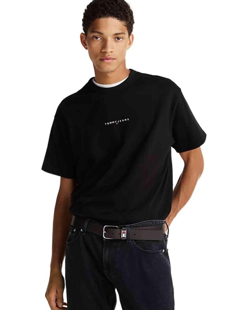 TOMMY HILFIGER CAMISETA DE MANGA CORTA CON LOGO TOMMY HILFIGER NEGRO