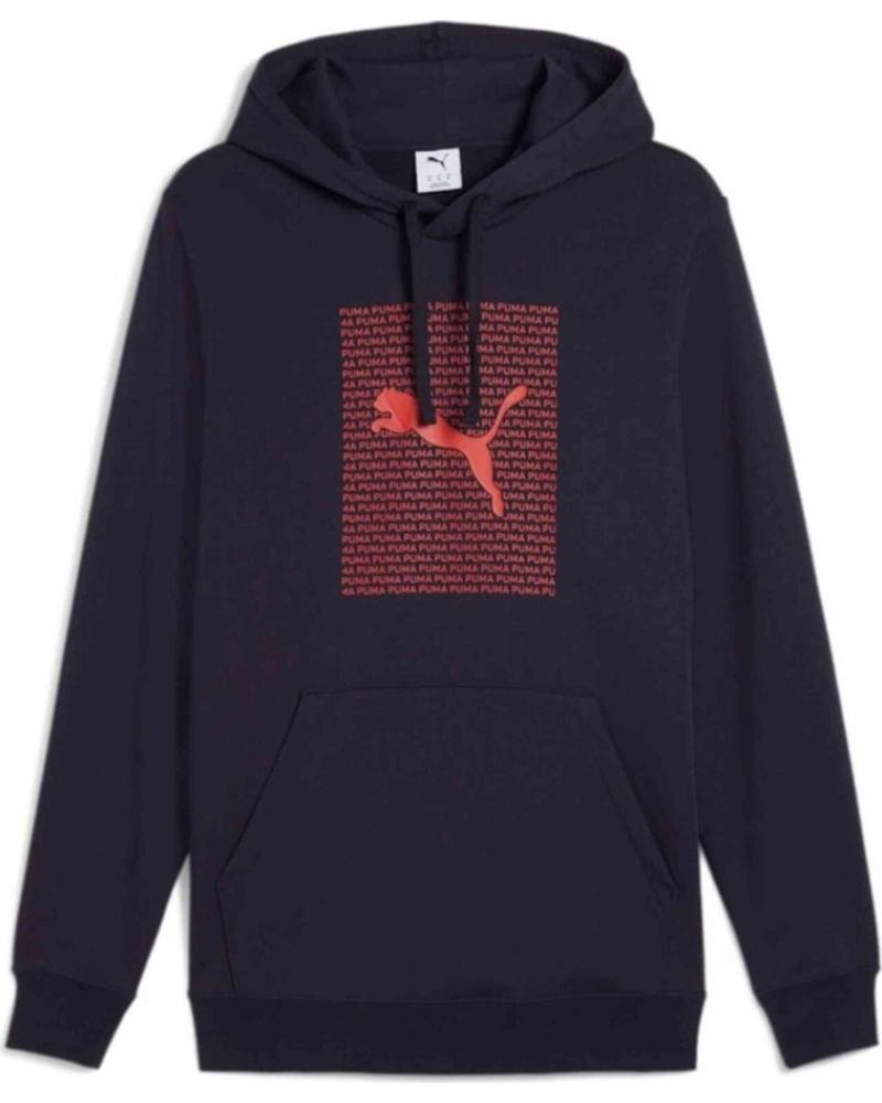 PUMA SUDADERA CON CAPUCHA PUMA ESSENTIALS HOMBRE AZUL AZUL