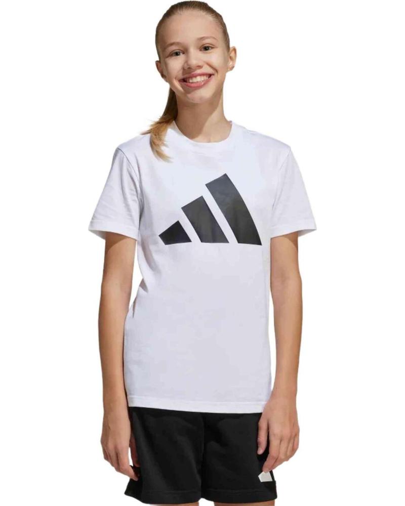 ADIDAS CAMISETA ADIDAS TIRO CON LOGO PARA NIÑA BLANCO