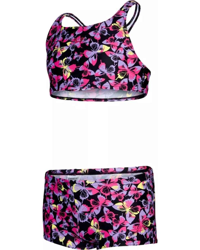 SPEEDO BIKINI DEPORTIVO ESTAMPADO PARA NIÑA SPEEDO ROSA