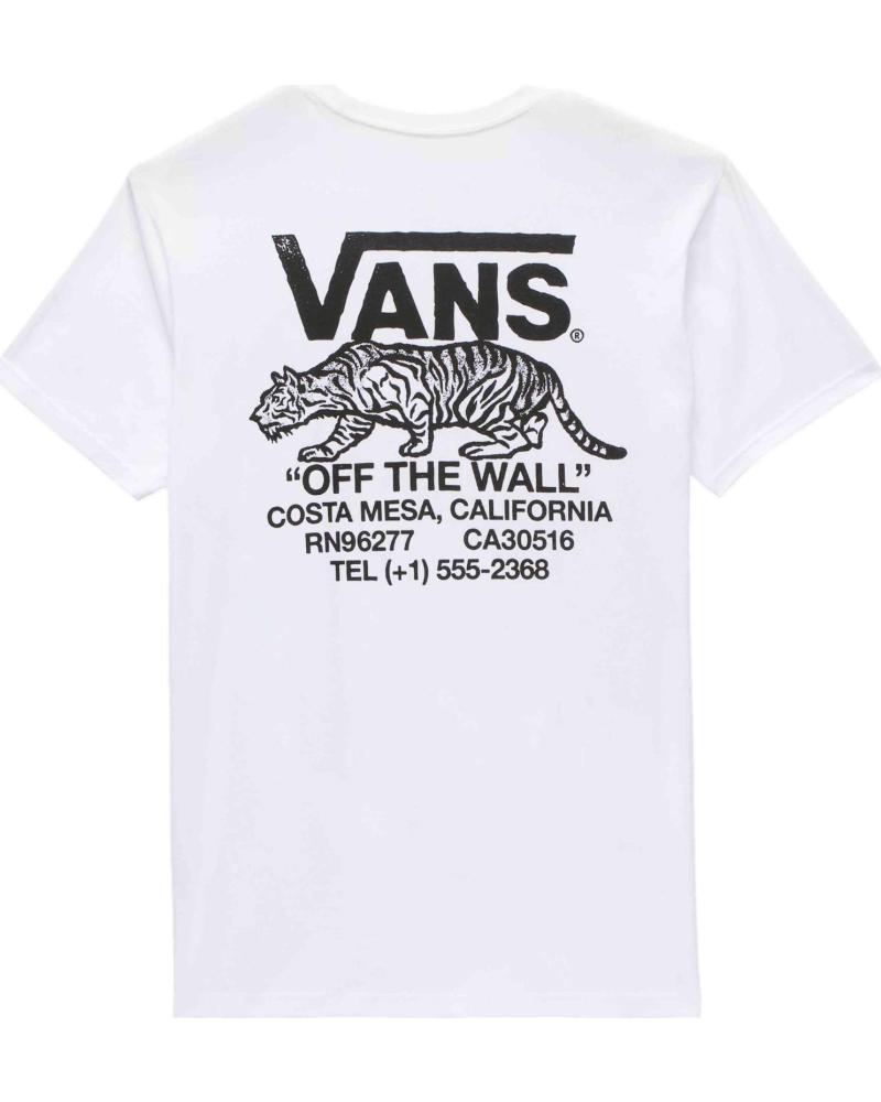 VANS OFF THE WALL CAMISETA VANS ´OFF THE WALL´ MANGA CORTA UNISEX BLANCA BLANCO