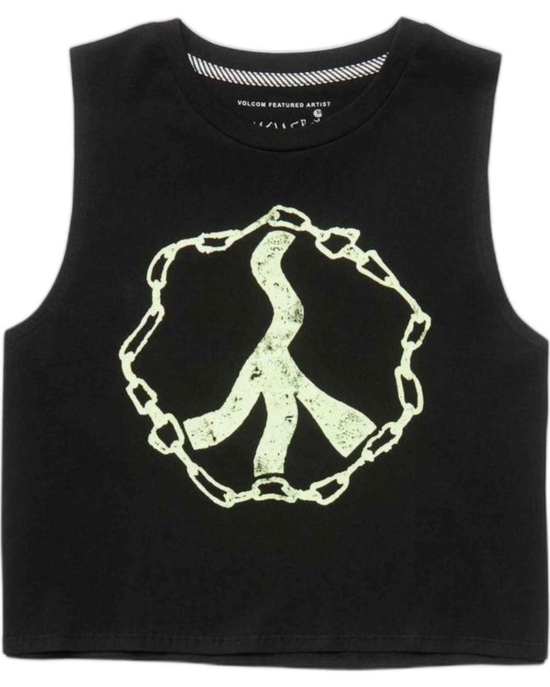 VOLCOM CAMISETA SIN MANGAS VOLCOM PEACE CHAIN PARA MUJER NEGRO