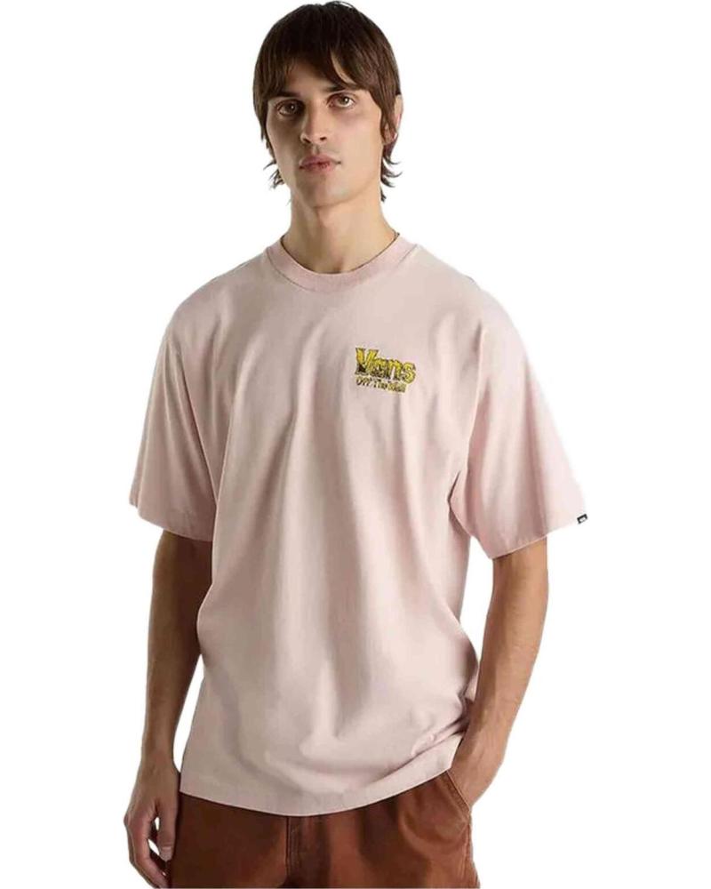 VANS OFF THE WALL CAMISETA VANS OFF THE WALL MANGA CORTA PARA HOMBRE ROSA ROSA