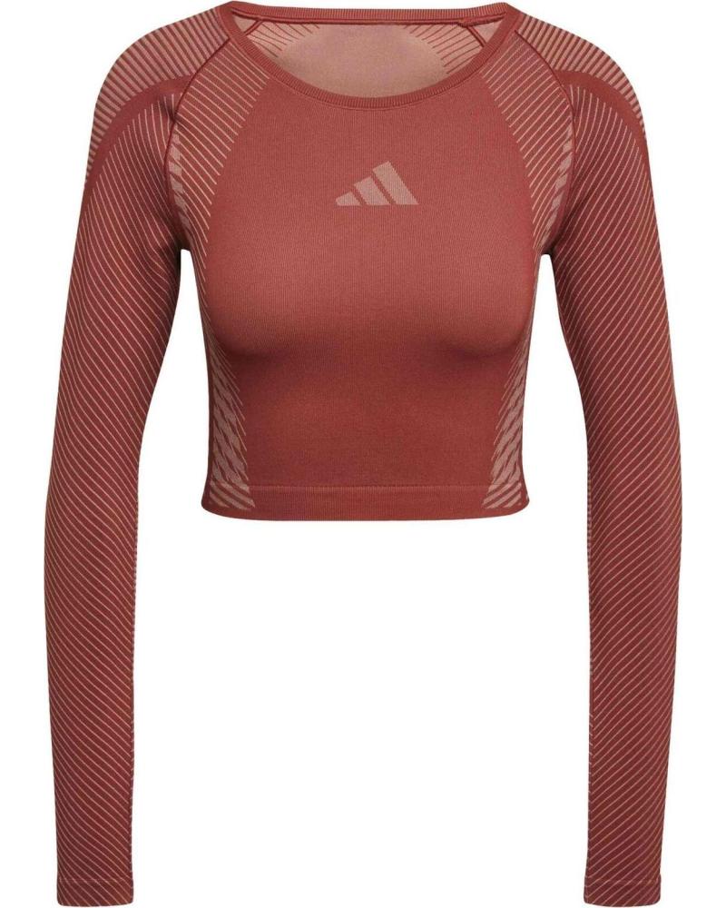 ADIDAS CAMISETA ADIDAS MANGA LARGA PARA MUJER ROJO