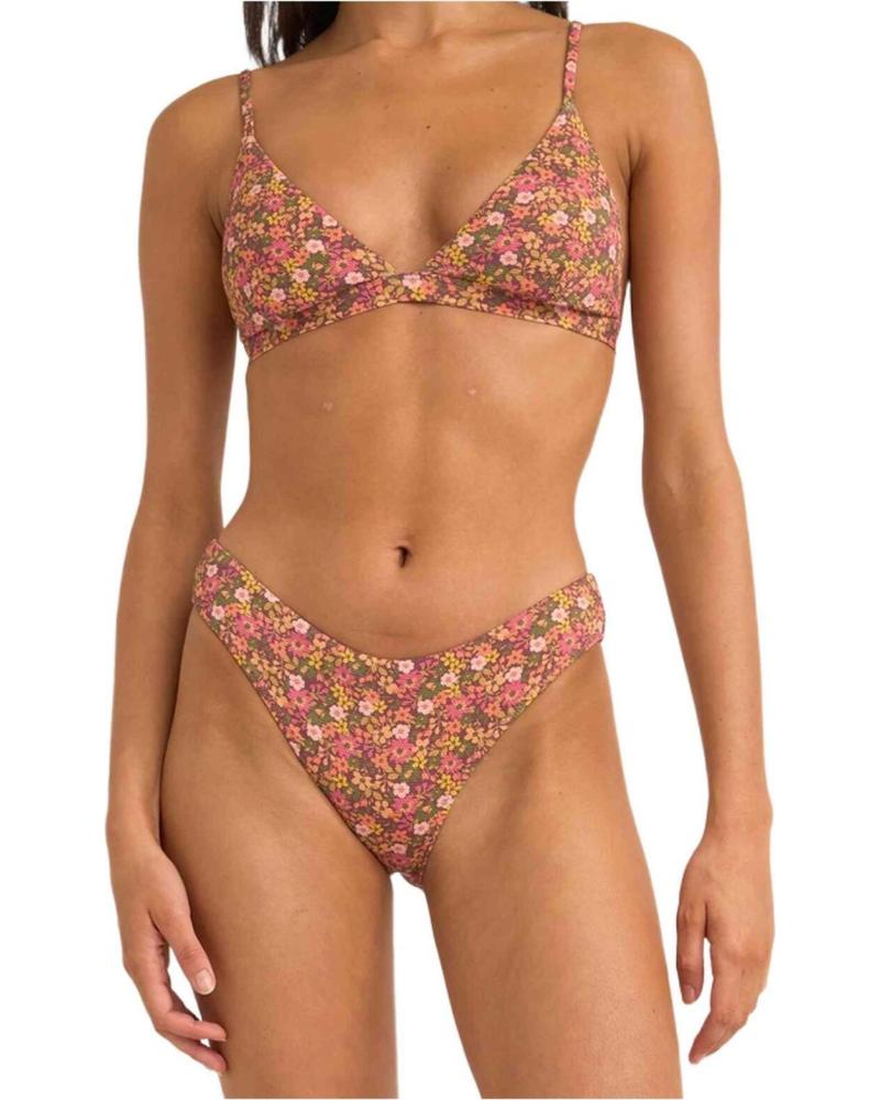 RHYTHM BIKINI RHYTHM ESTAMPADO FLORAL PARA MUJER ROSA