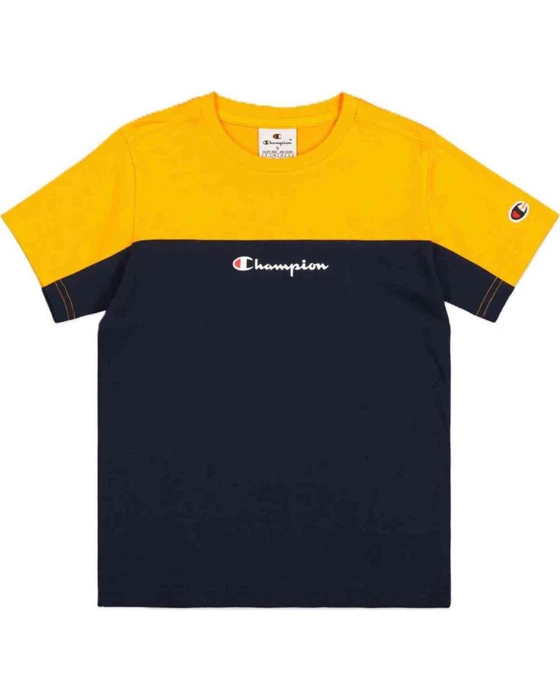 CHAMPION CAMISETA CHAMPION DE MANGA CORTA PARA NIÑOS AMARILLO