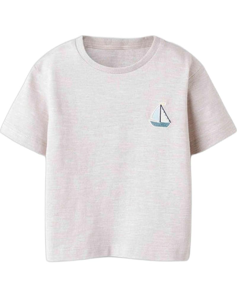NAME IT CAMISETA DE MANGA CORTA NAME IT CON ESTAMPADO DE VELERO PARA NIÑOS GRIS